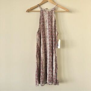 NWT Billabong Sing Along Dress Bohemian Print Size XS